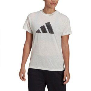 New Adidas Women s Big Logo Dots 3.0 Short Sleeve T-Shirt HE1701 Size M